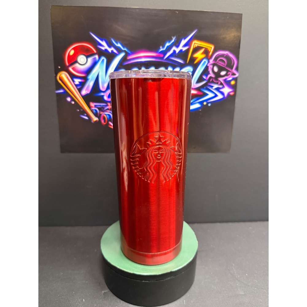 Starbucks 2020 Metallic Red Stainless Steel Insulated Tumbler 20oz Siren Logo
